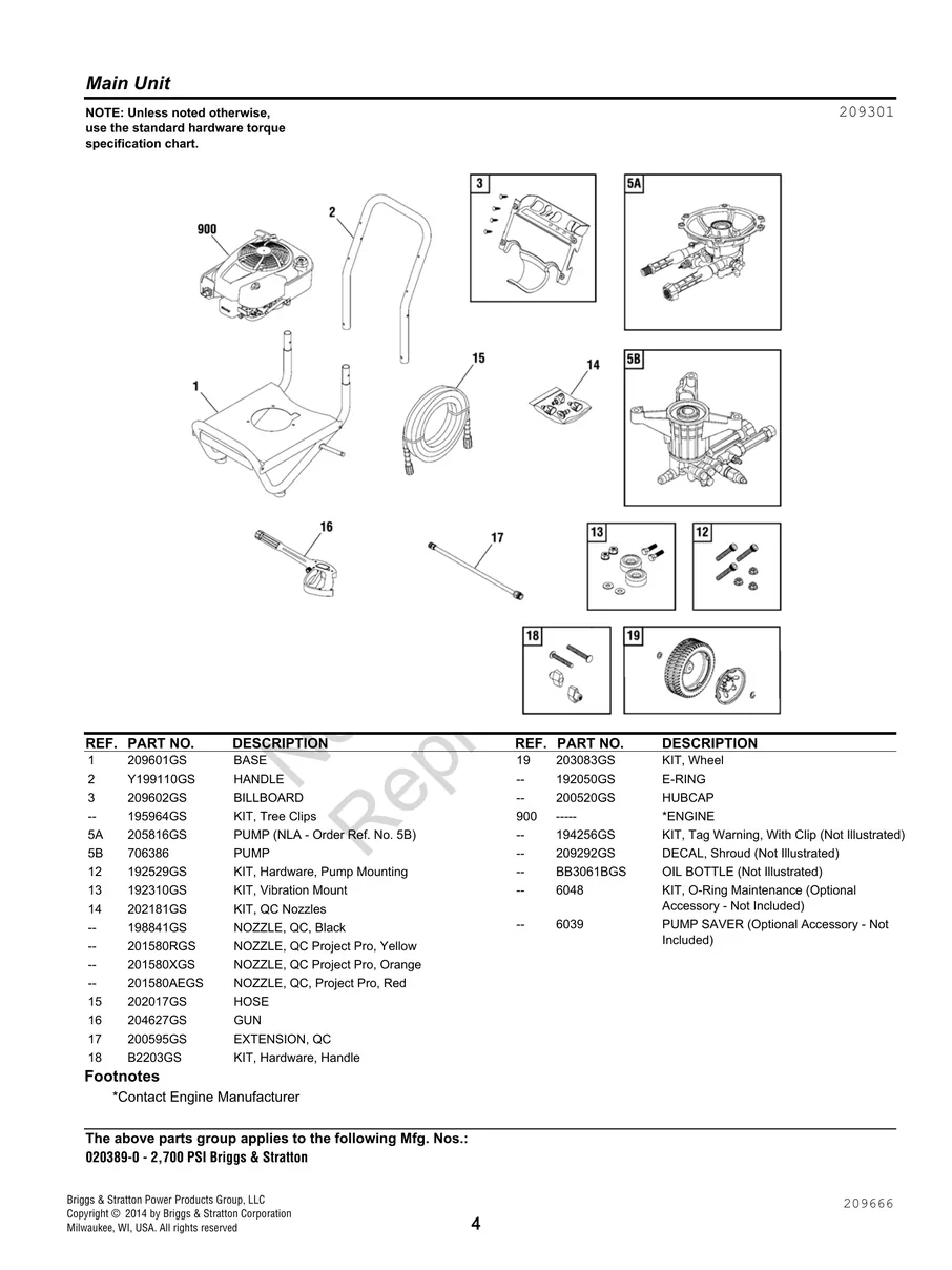 BRIGGS AND STRATTON, 020389-0, IPL.4